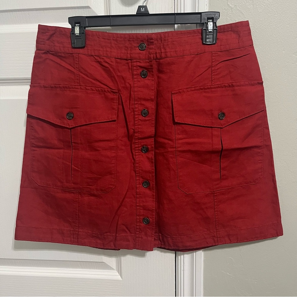 NWT Banana Republic Vibrant Red Skirt Size 14!